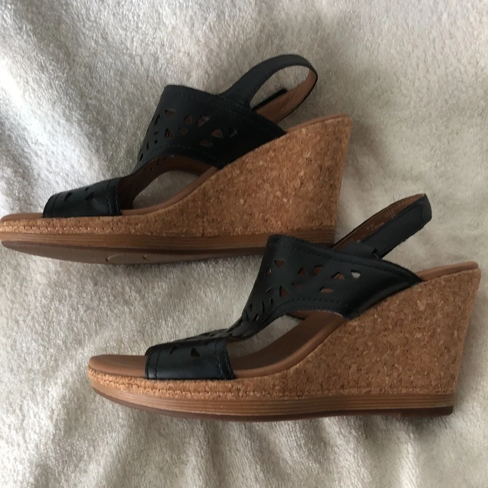 Clarks cork wedge